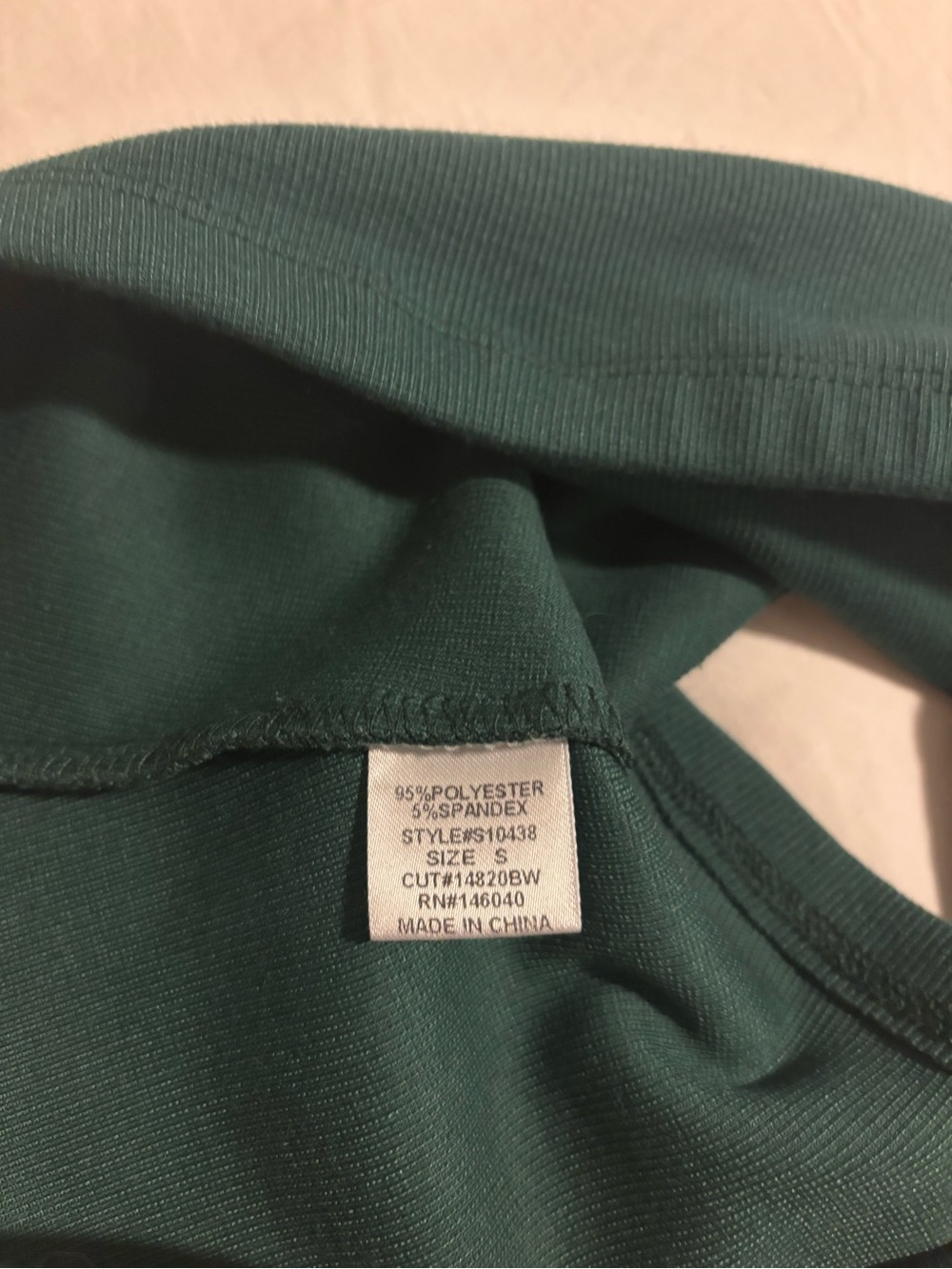 Signature 8 Strapless Green Ribbed Top - Picture 4 of 4